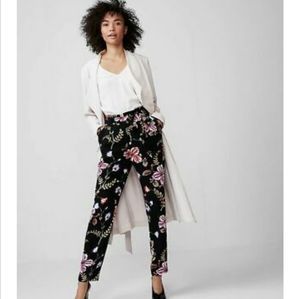 Express High Waisted Floral Ankle Pant